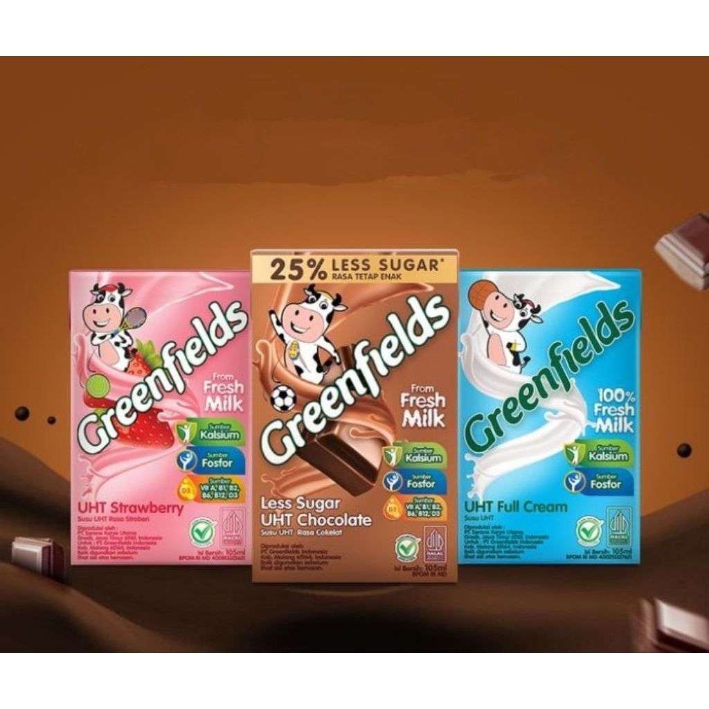 greenfields susu UHT fresh milk 105 ml