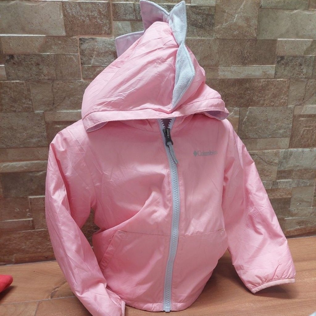 JAKET ANAK COLUMBIA ORI PINK PL CUTE 4D karakter DINO