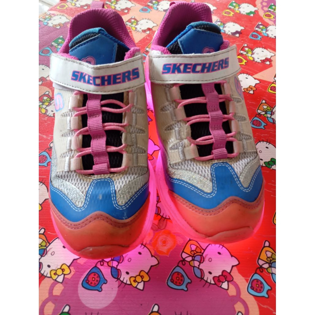 SEPATU ANAK SKECHERS PRELOVE(SECOND) SEPATU LAMPU CAS