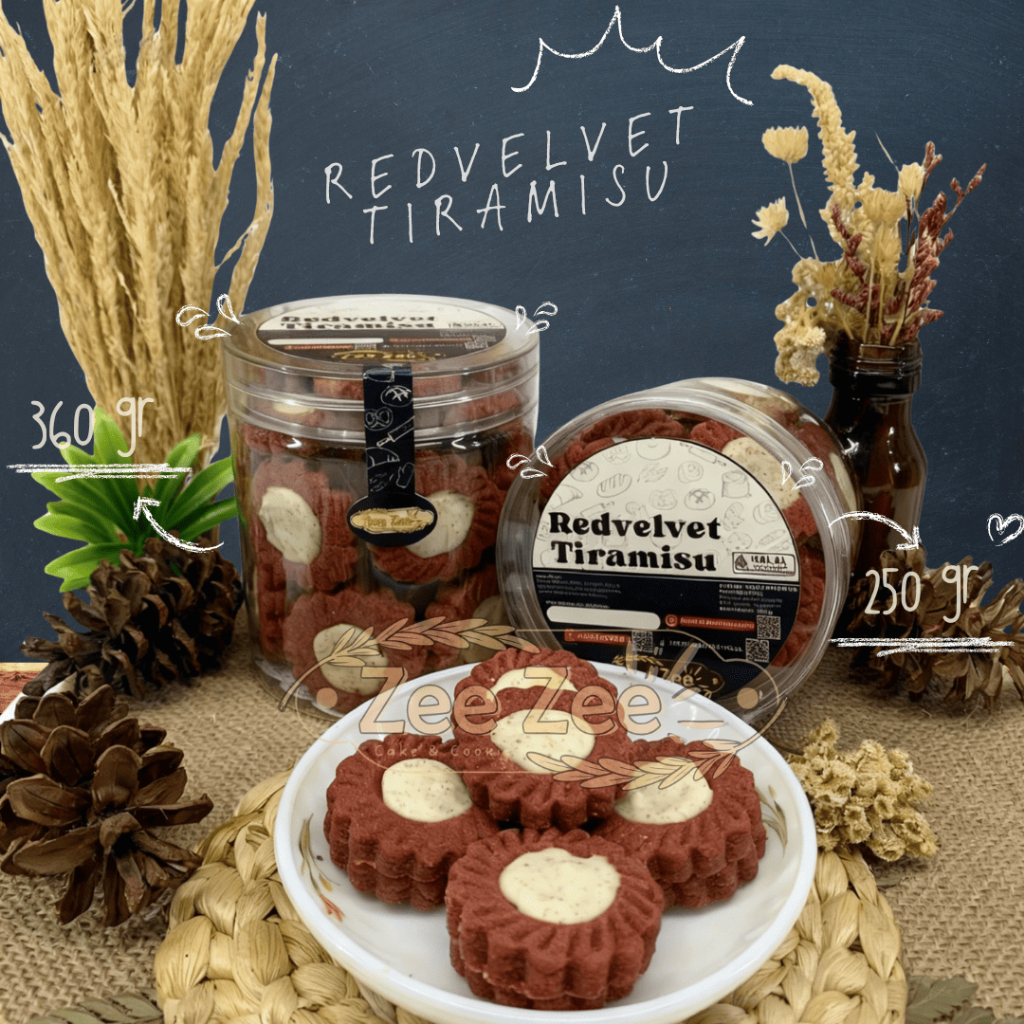 Kue Kering Redvelvet Tiramisu by Zee Zee Cookies Cemilan  Kue Kering Kiloan Manis Lebaran