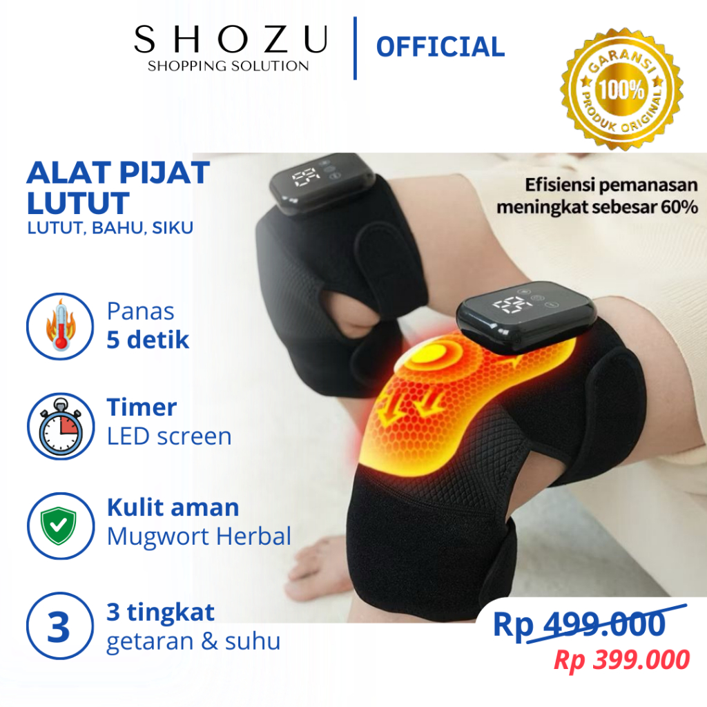Alat Pijat Lutut Bantalan Lutut Pemanas Listrik ORIGINAL