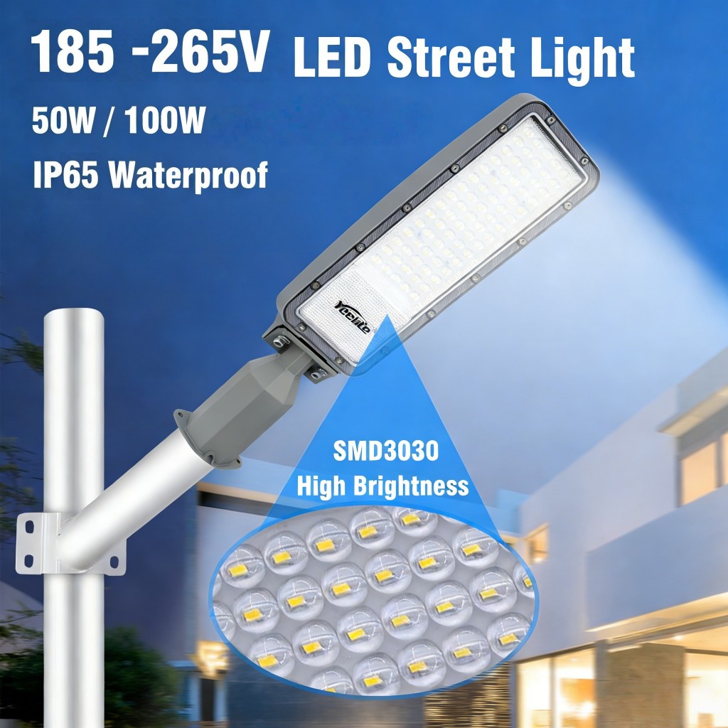 Yeelite - YKC RC 100 LED Street Light / Lampu Jalan IP65 Waterproof 100Watt Aluminium SNI dan Bergar