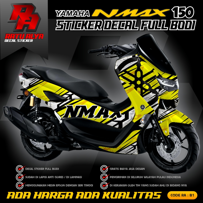 STICKER DECAL FULL BODY/ DECAL STICKER NMAX/DECAL NMAX 2019 FULL BODY