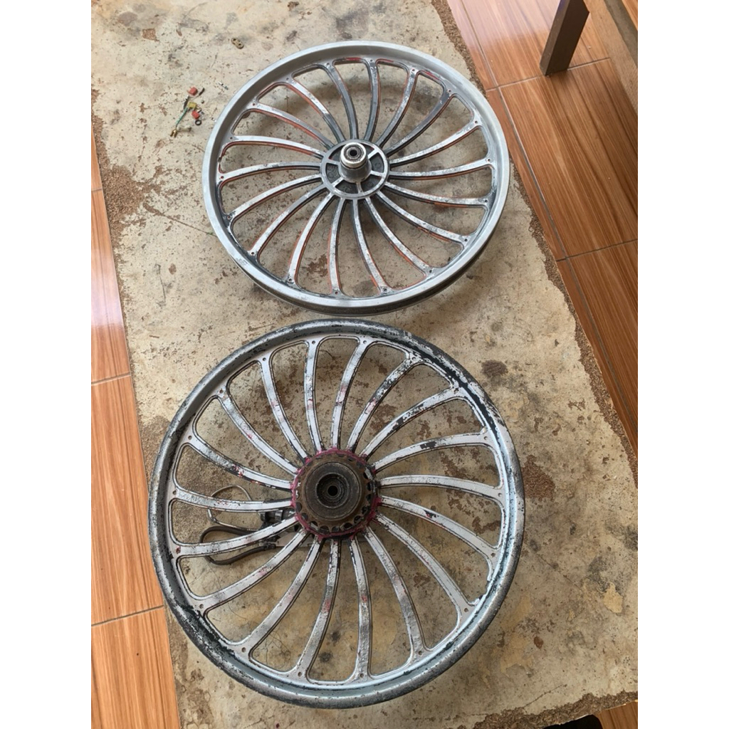 velg SEPASANG velg 20 kipas velg alloy 20 velg bmx resing racing dokar palang almunium minion sepeda