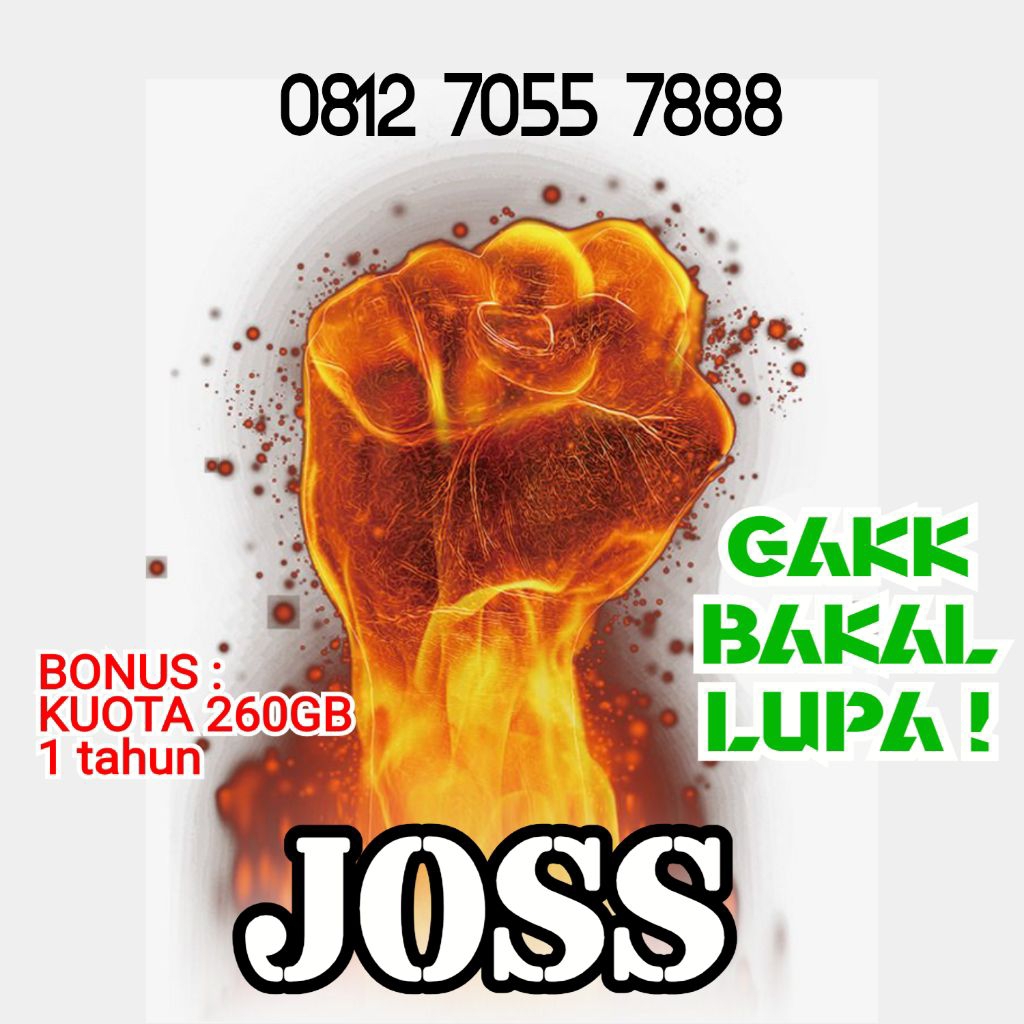 Nomor cantik Telkomsel kuota 260GB triple kwartet 000 999 888 7777 7055 JOSS gaspol 123456789 56789