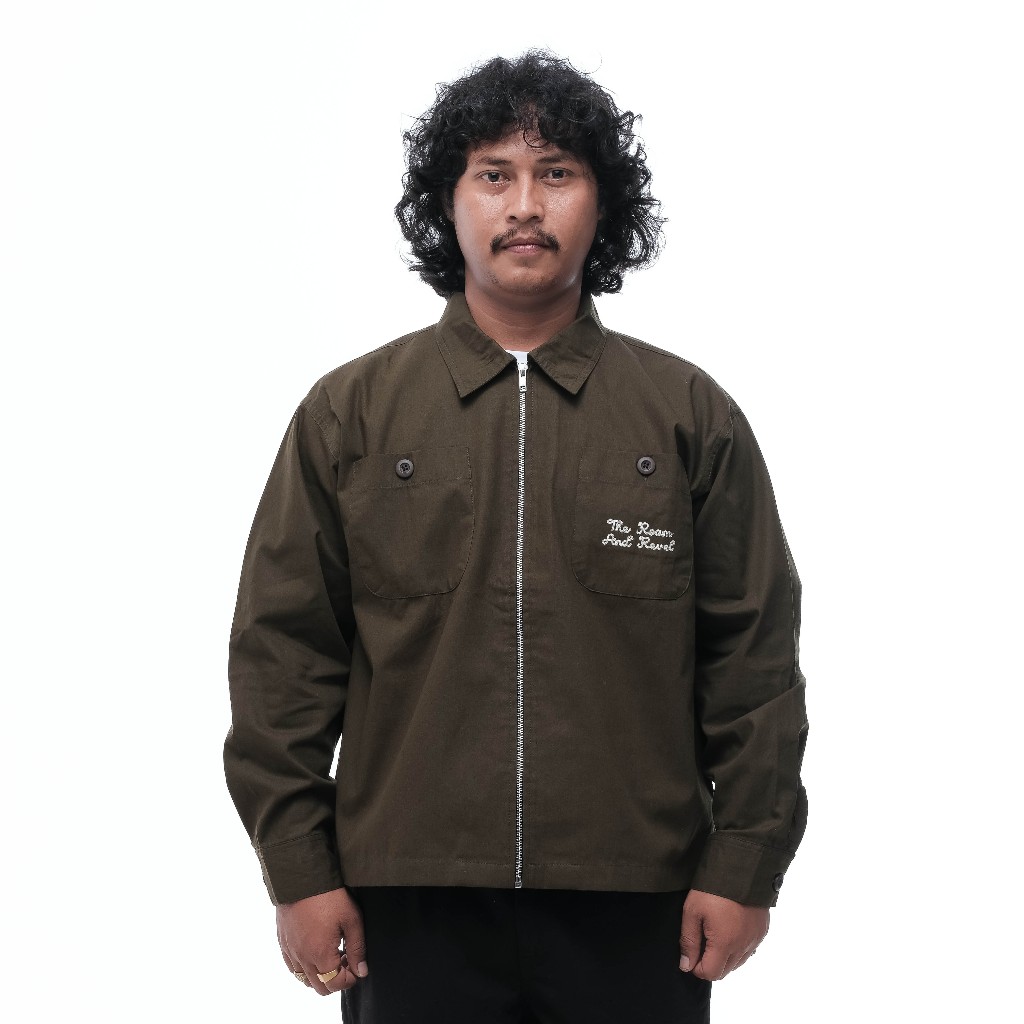 Hanoon Industries – Overshirt Jacket Zipper Army Aviador