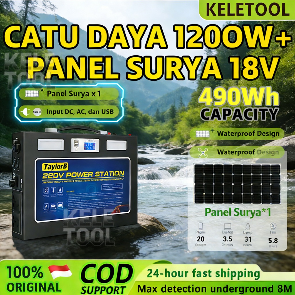 Pengiriman Cepat Portable Power Station 400W/800W/1200W 120000mAh/180000mAh/250000mAh/380000mAh/4600