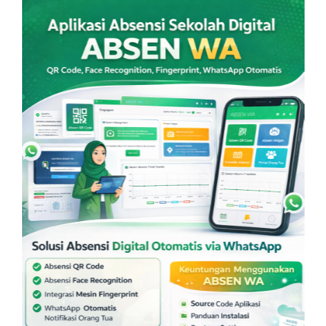 Aplikasi absensi siswa berbasis web source code lengkap