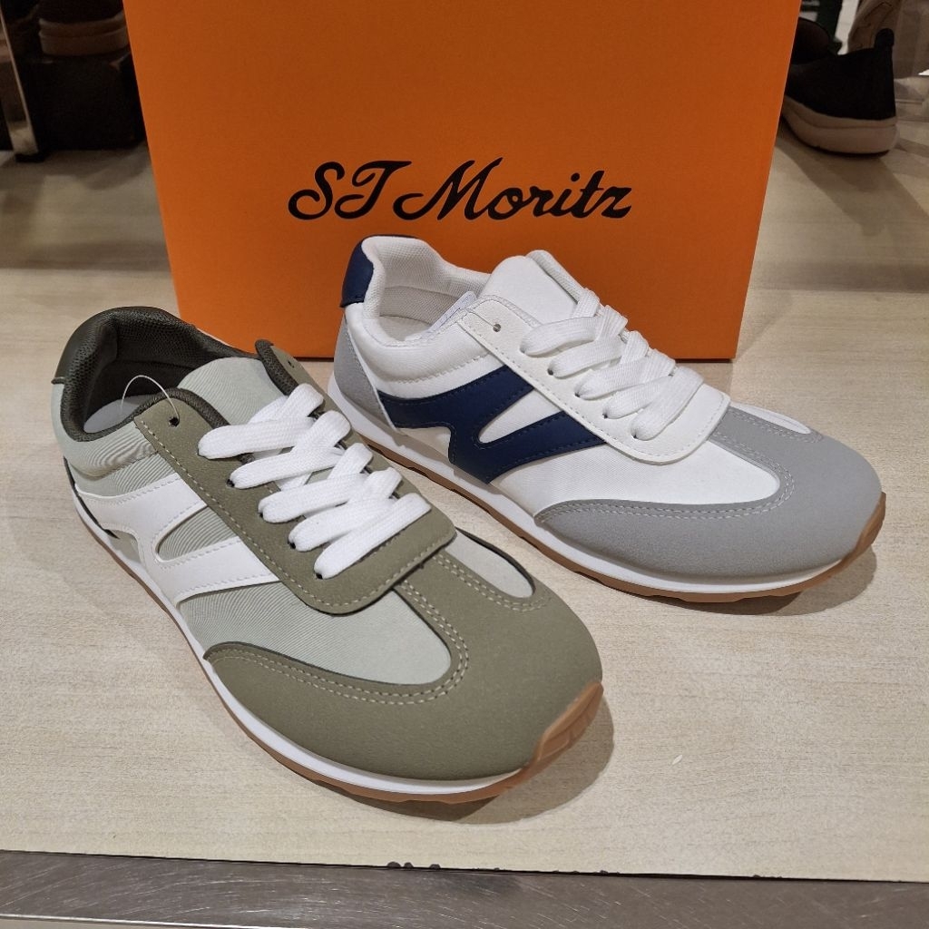 St moritz sepatu sneakers tali wanita comfort & ori size 36-40