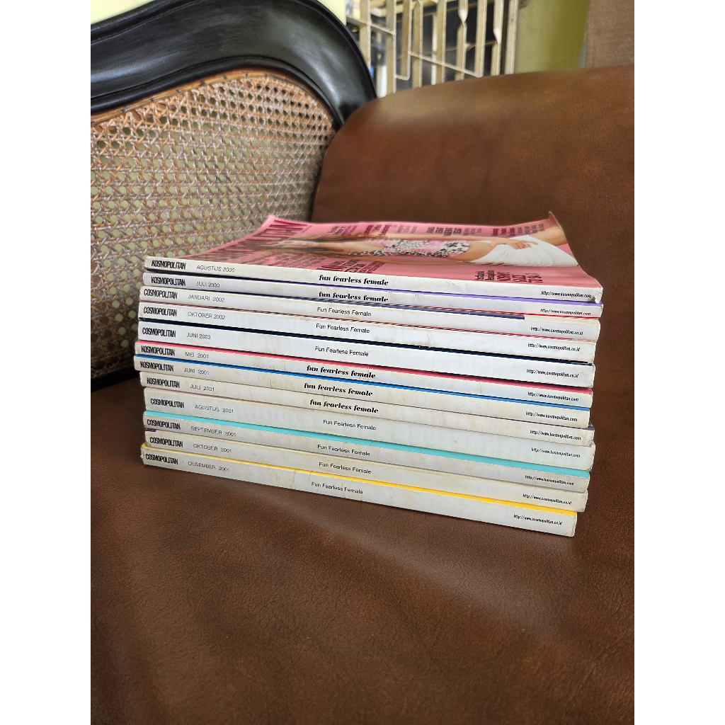 Preloved Majalah Original Cosmopolitan Juli 2000, Agustus 2000, Mei 2001 - Desember 2001, Januari 20