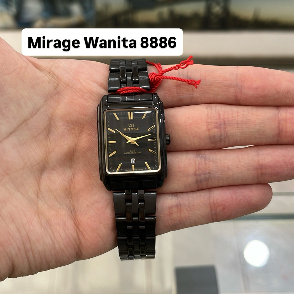 Jam Tangan Mirage 8886 Wanita Hitam