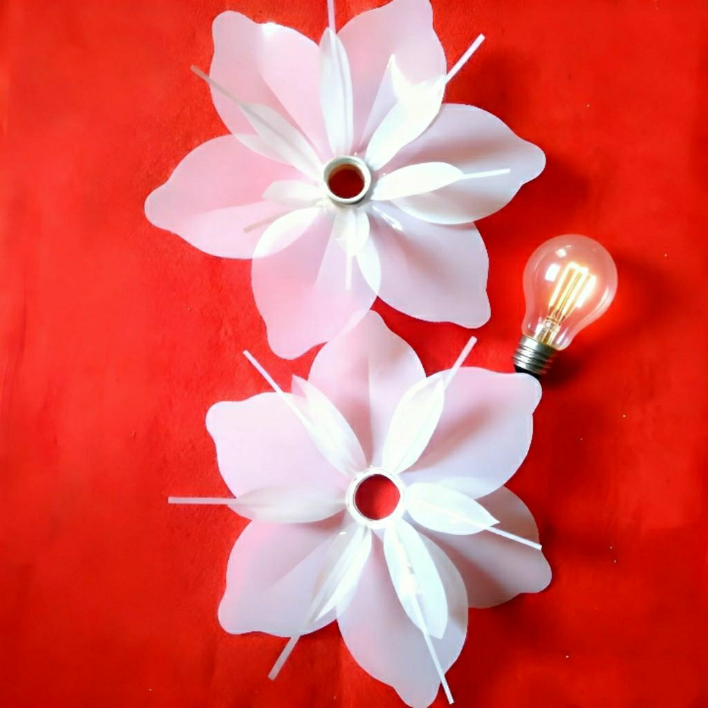 Kap Lampu Kelopak Bunga Dekorasi