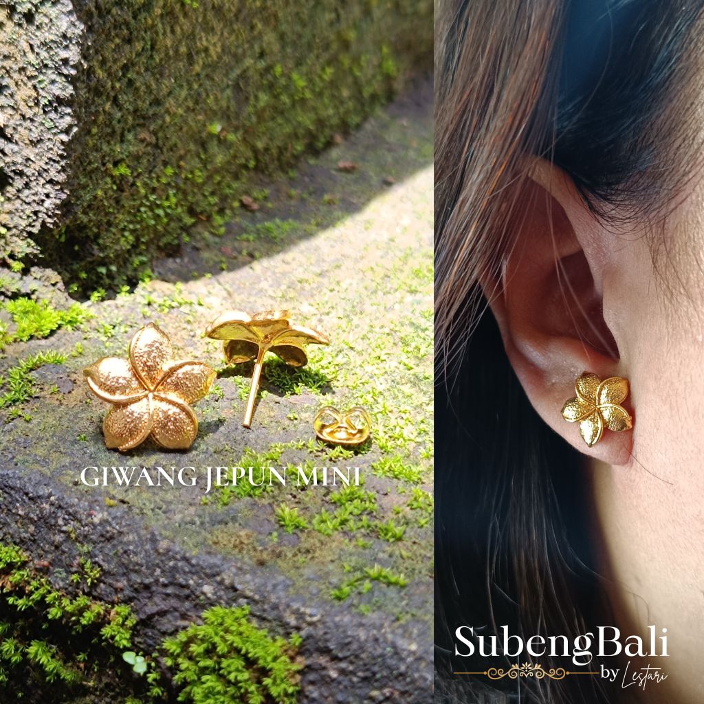 subeng Bali | anting bali | giwang bali model jepun mini pakai skrup