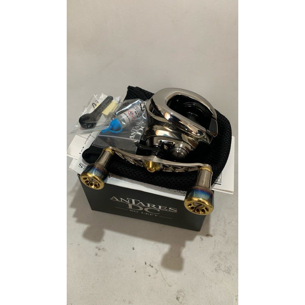 reel bc shimano antares dc 21 xg handle livre & clicker