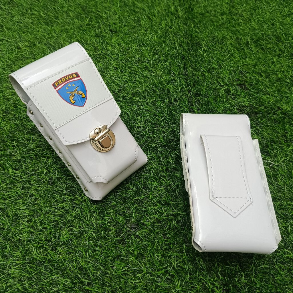 Sarung HP Putih Provos Polri / Tempat HP Provos Polri / Sarung HP Provos Polri