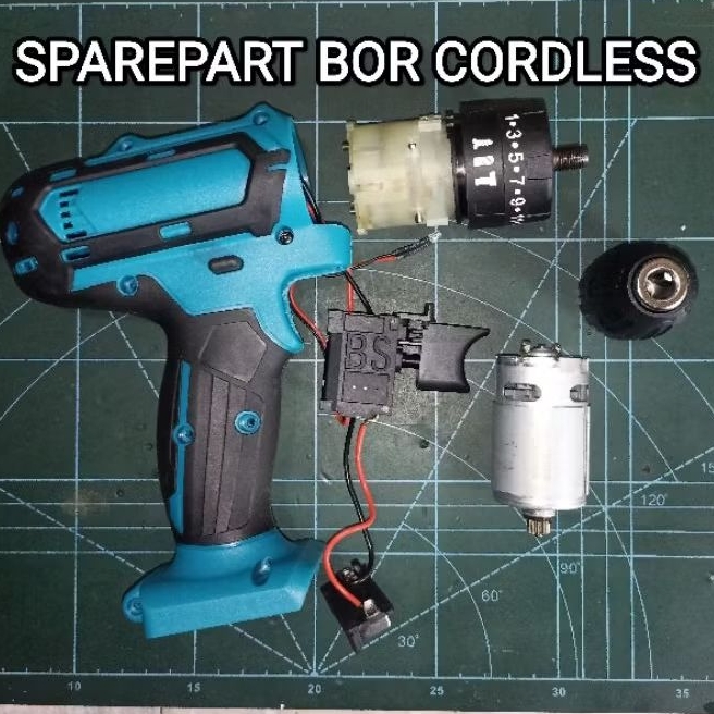 sparepart bor baterai / bor cordless / impact drill cordless / hammer drill cordless Monake / JLD ca