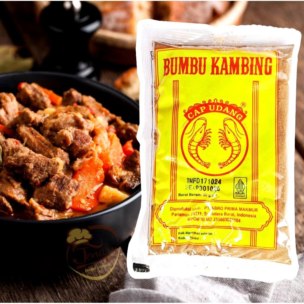 Bumbu Kambing Cap Udang Isi 50gr / Bumbu Gulai / Bumbu rendang