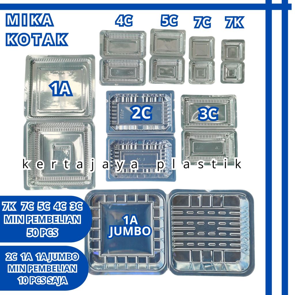(50 PCS) MIKA 7K | MIKA 7C | MIKA 5C | MIKA 4C | MIKA 3C (VARIASI KECIL)