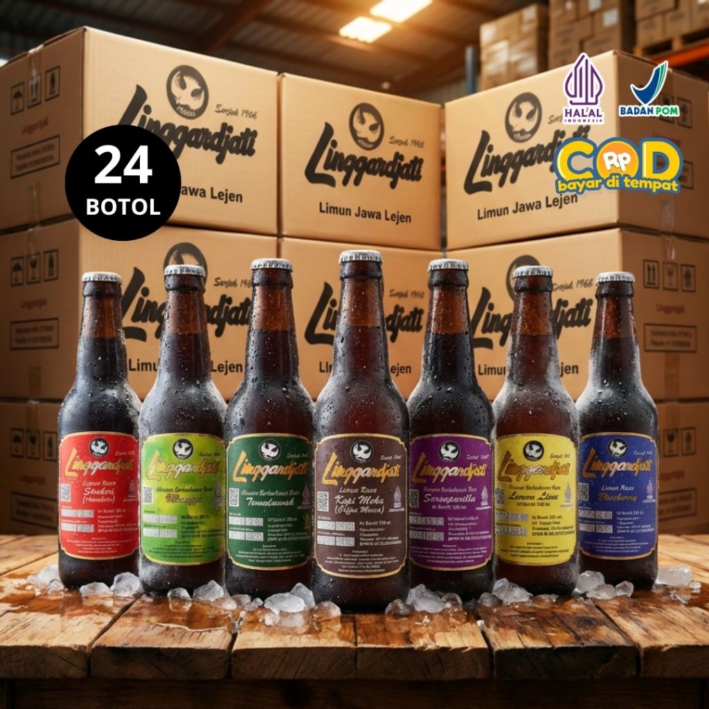 Limun Soda Linggardjati 1 dus (24 botol) 330ml