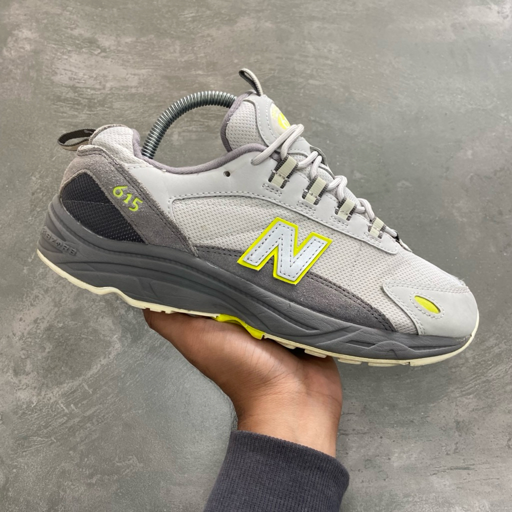 [Size 40] Rare New Balance 615 Grey Neon Green (ML615KOD) Second Original Kondisi Mulus Nominus. Har