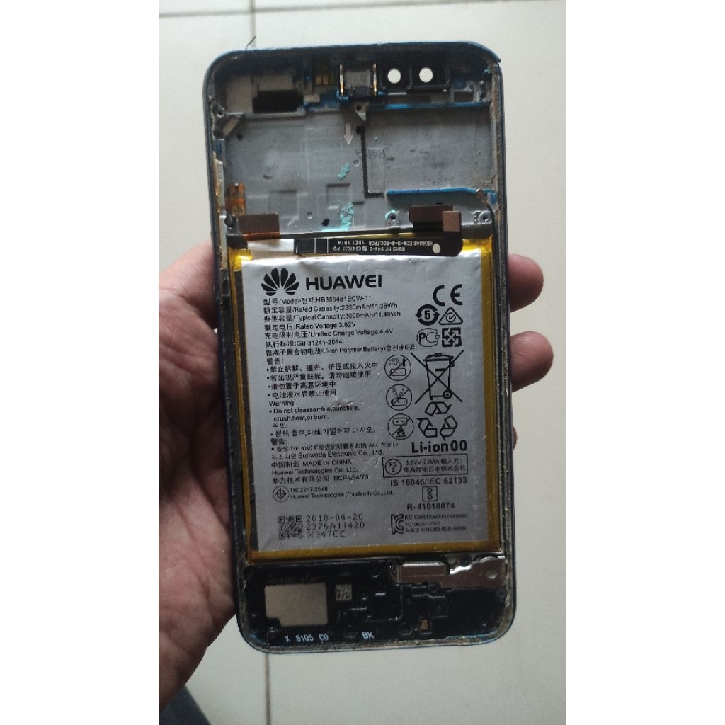 baterai ori huawei honor 9 lite