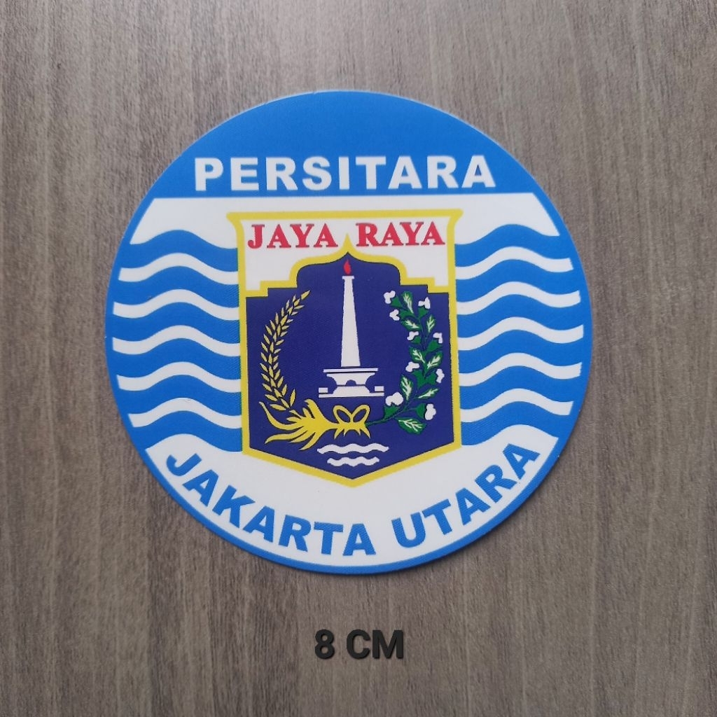STIKER PERSITARA JAKARTA UTARA VINYL UKURAN KECIL