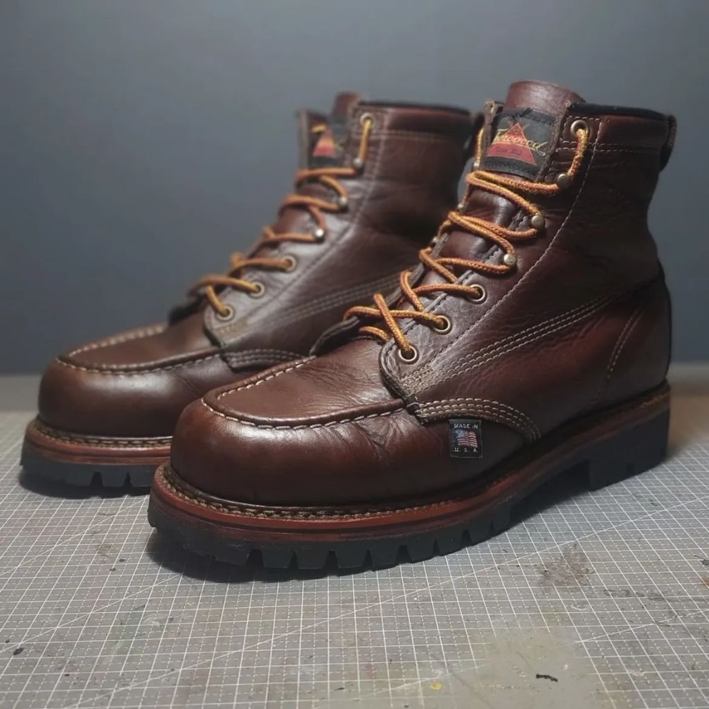 thorogood 120 anniversary heritage moctoe size 41 8EE upgrade vibram