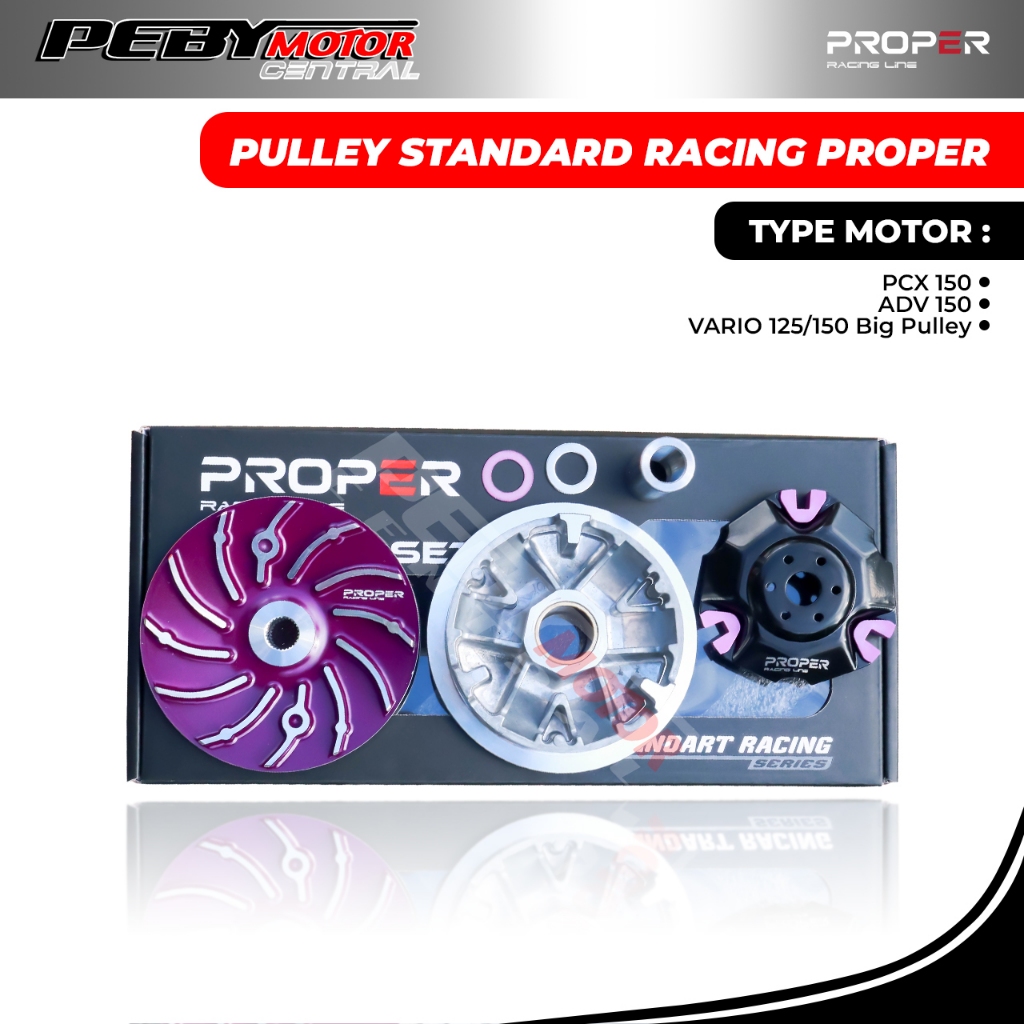 Pulley Set Standard Racing PROPER Pcx Adv 150 Vario 125 150 Big Pulley