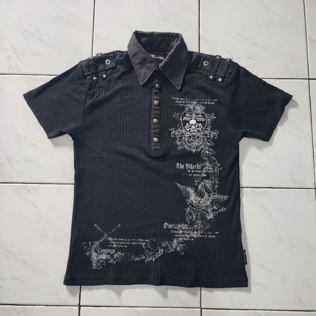 Berning Sho Poem Seditionaries Skull Shirt