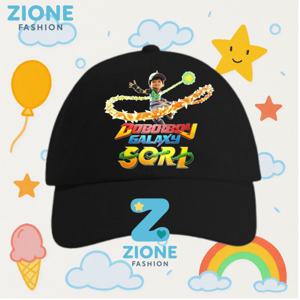 TOPI BOBOIBOY ANAK LAKI LAKI PEREMPUAN - TOPI BOBOIBOY GALAXY SORI TERBARU FREE NAMA