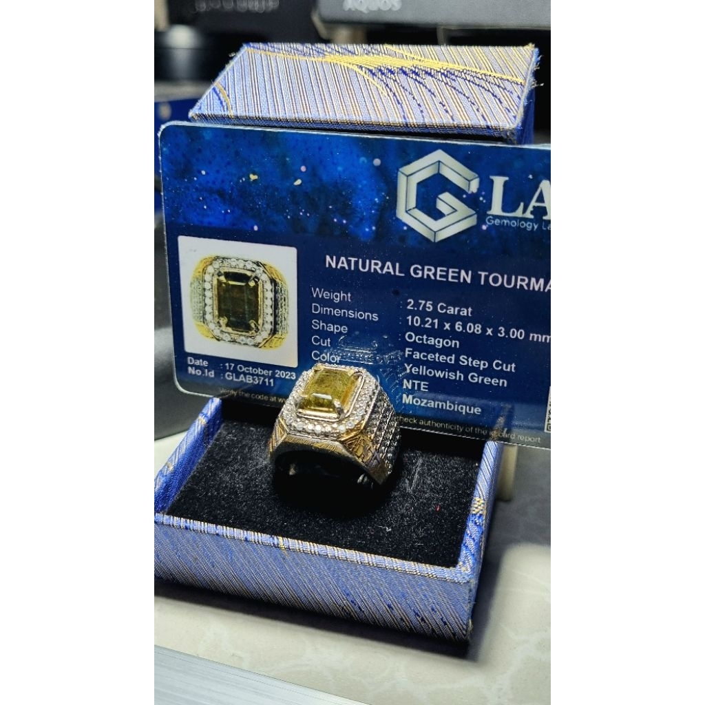 Permata Natural Green Tourmaline - Glab Memo