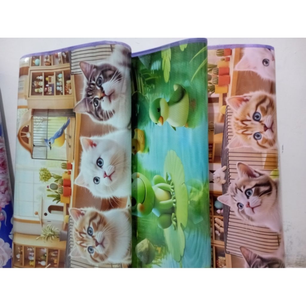 Tikar Spons Eva karakter lucu anti luntur ukuran kecil dan besar