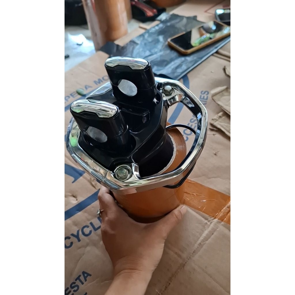 DUDUKAN STANG COVER HANDLE FULSET PCX 160 ORIGINAL