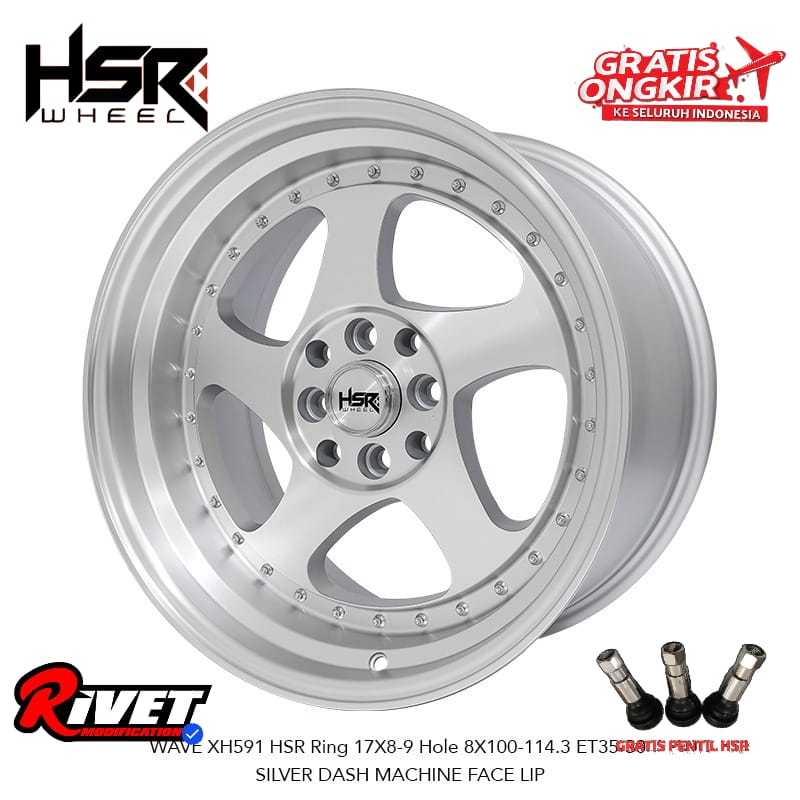 VELG CELONG MODEL PALANG 5 HSR WAVE RING 17 BUAT MOBIL JAZZ SWIFT AVANZA XENIA DLL PELEK RACING HSR