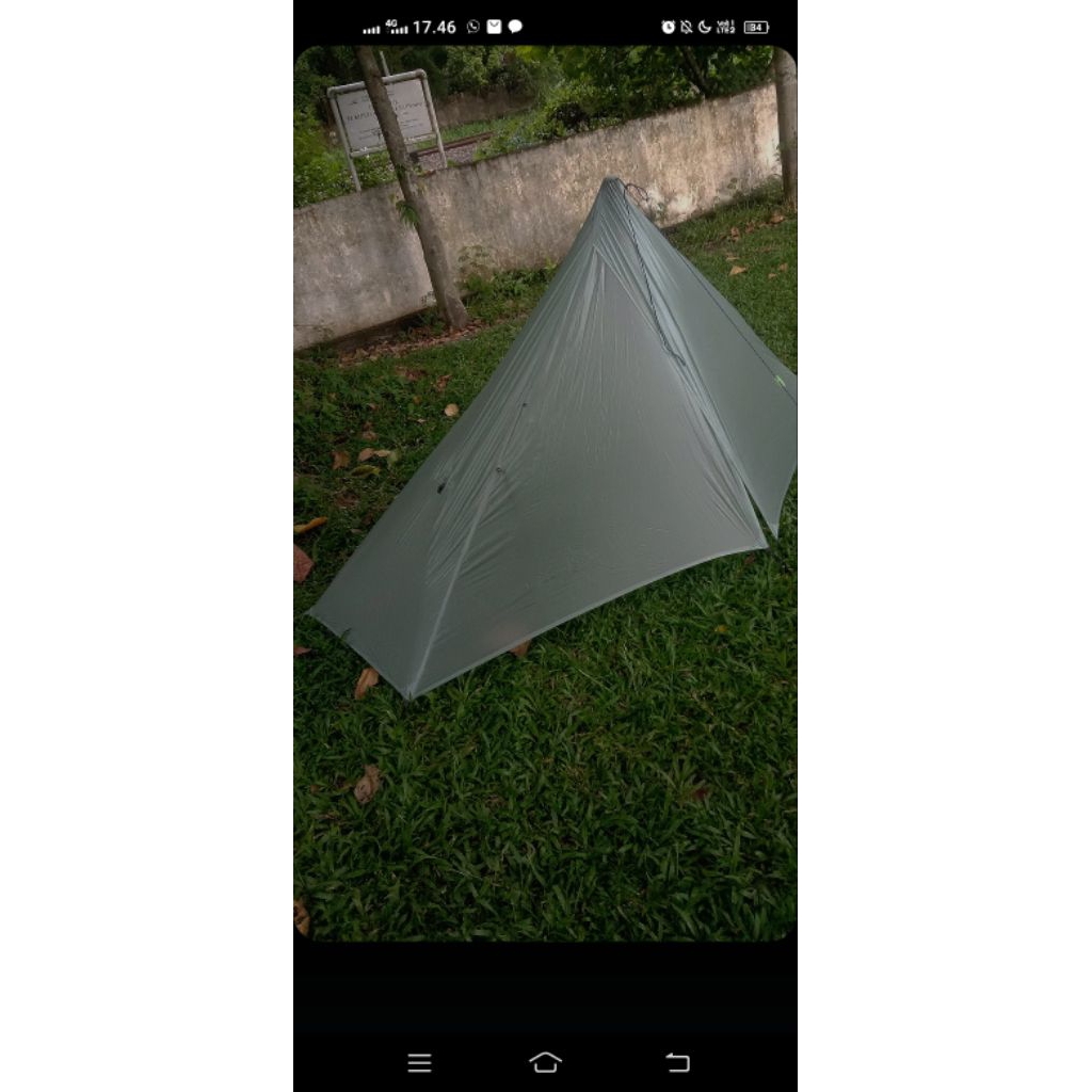 outer tarp kalahari luna 1p + bathup + pasak 6pcs