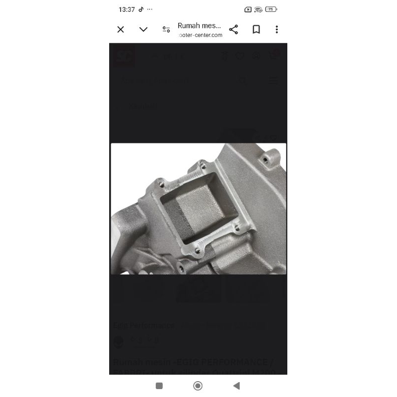 rengkes crankcase block mesin carter engine vespa PTS pk special FABBRI RACING EGIG