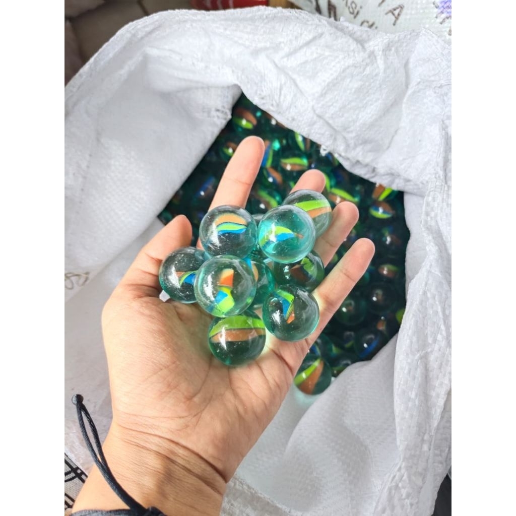 500 gram Kelereng jumbo warna warni