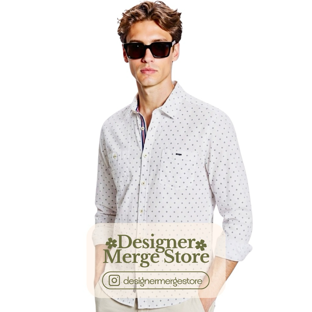 [PRELOVED] Adam Smith Kemeja Pria Lengan Panjang – Putih Clean Look