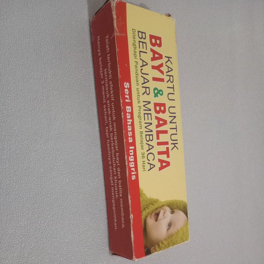 Kartu Untuk Bayi & Balita Belajar Membaca Seri Bahasa Inggris