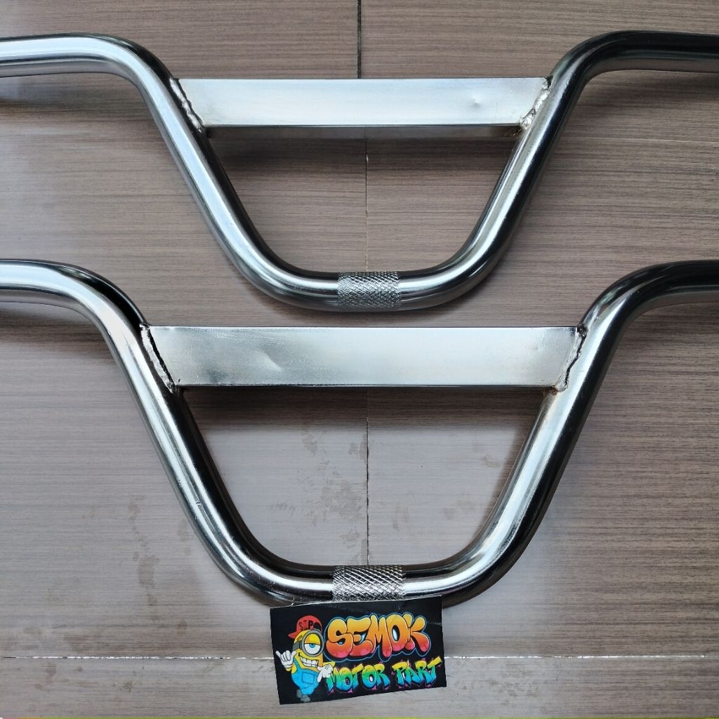 STANG BMX SETIR BMX PALANG KOTAK BAHAN TEBAL 2MM MERK SHJ
