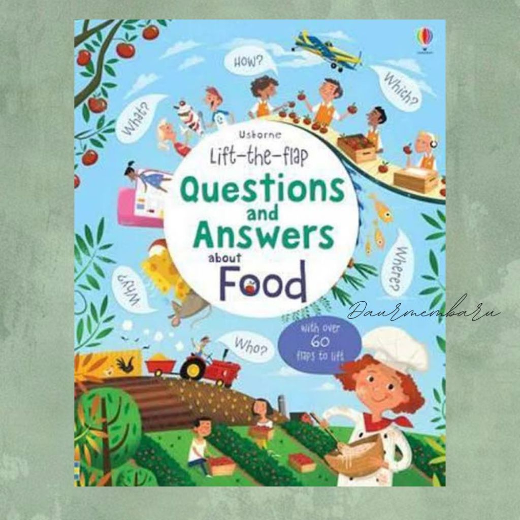 usborne QnA about Food (Ori,sealed,HC) importbook