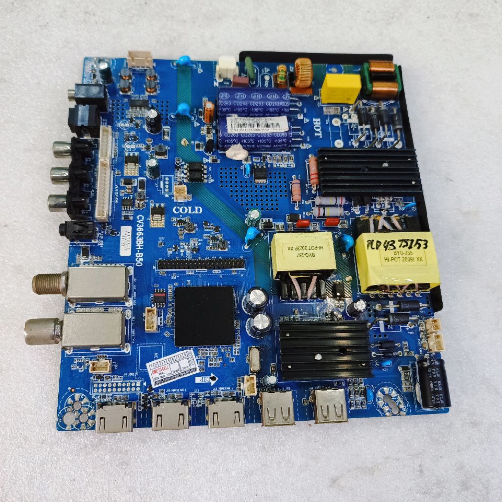 MB POLYTRON PLD 43TS153 - MOTHERBOARD TV POLYTRON PLD 43TS153 - MAINBOARD TV POLYTRON PLD 43TS153 - 