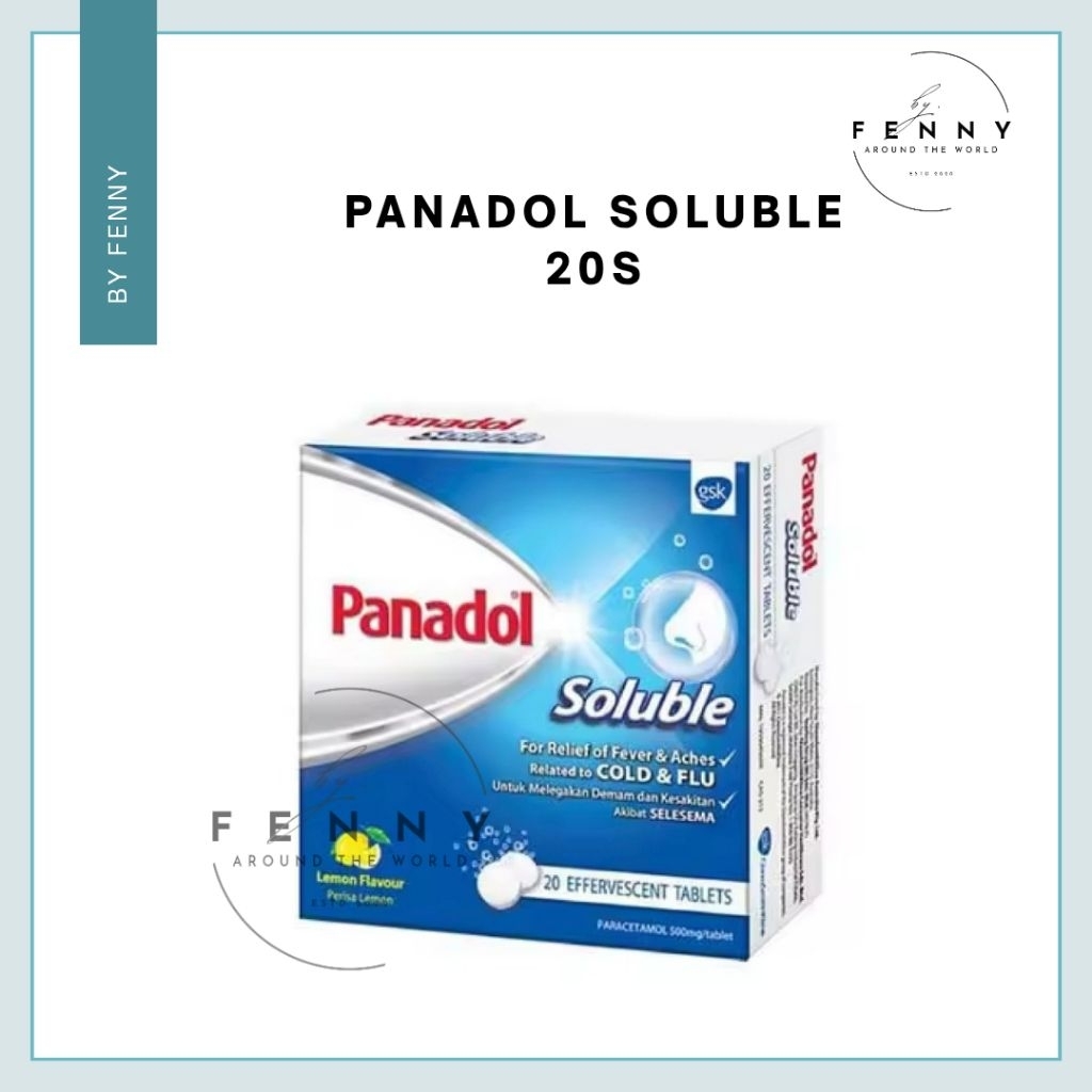 PANADOL SOLUBLE 20S - ORIGINAL MALAYSIA