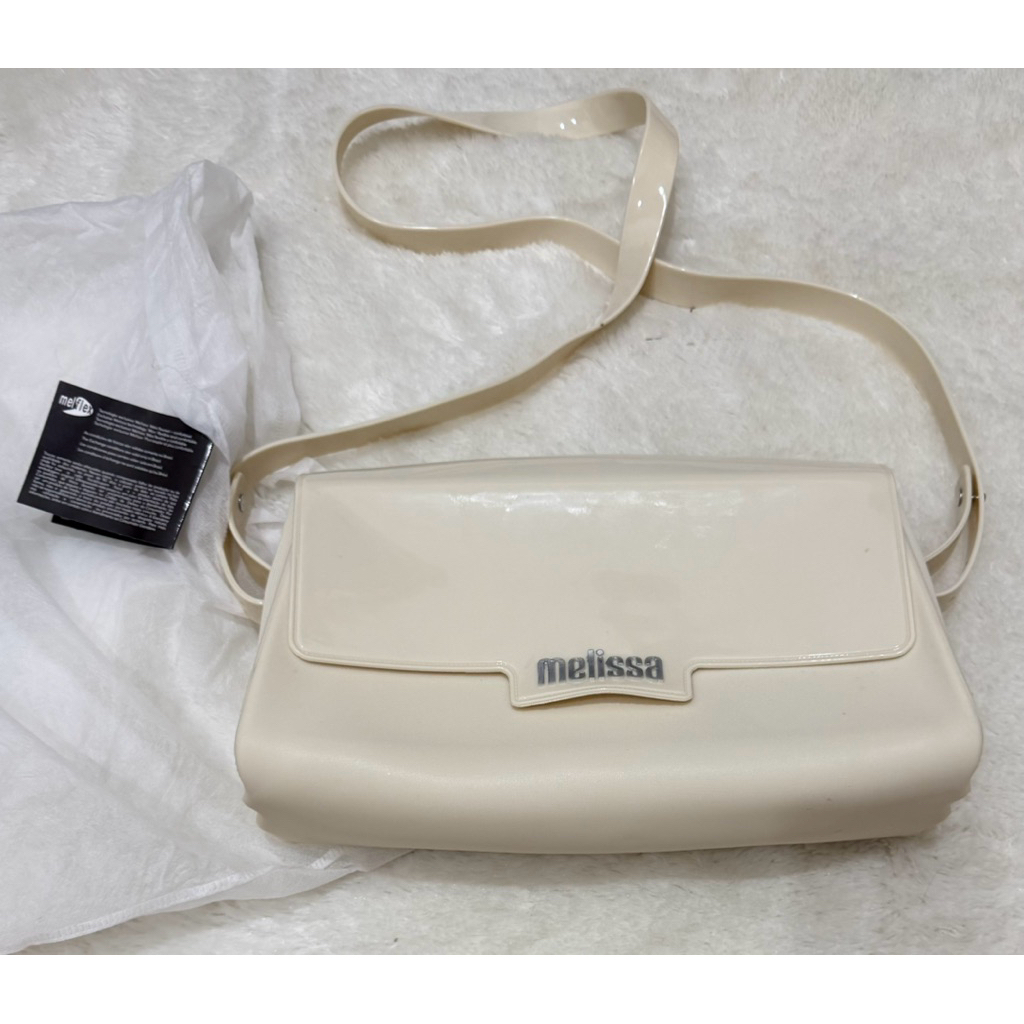 SALE CUCI GUDANG DEFCT MELISSA PURE Bag BWHITE Shoulder / Sling Jelly Bag