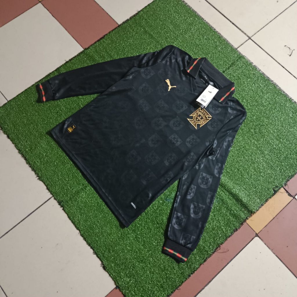 Jersey Portugal Away Hitam Lengan Panjang - Premium Import | Elite Jersey Store