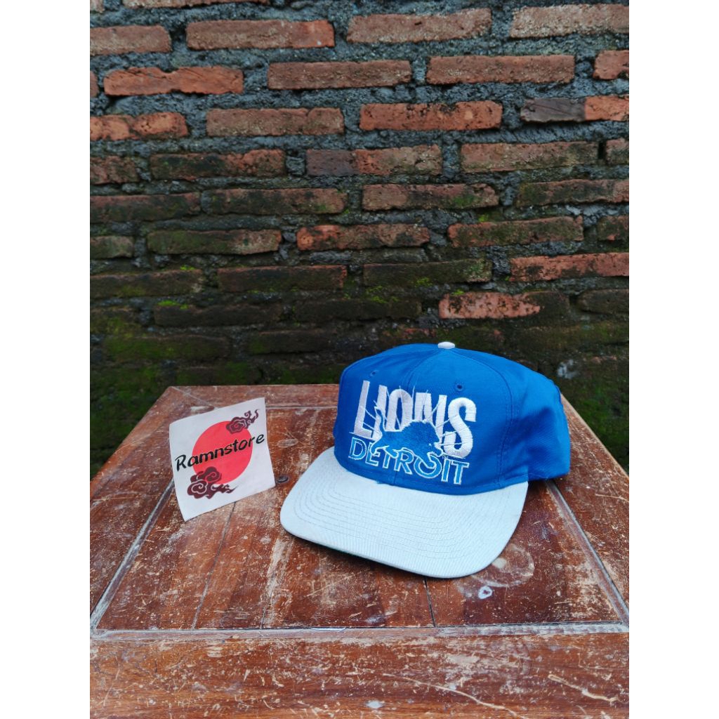 topi vintage nfl detroit lions