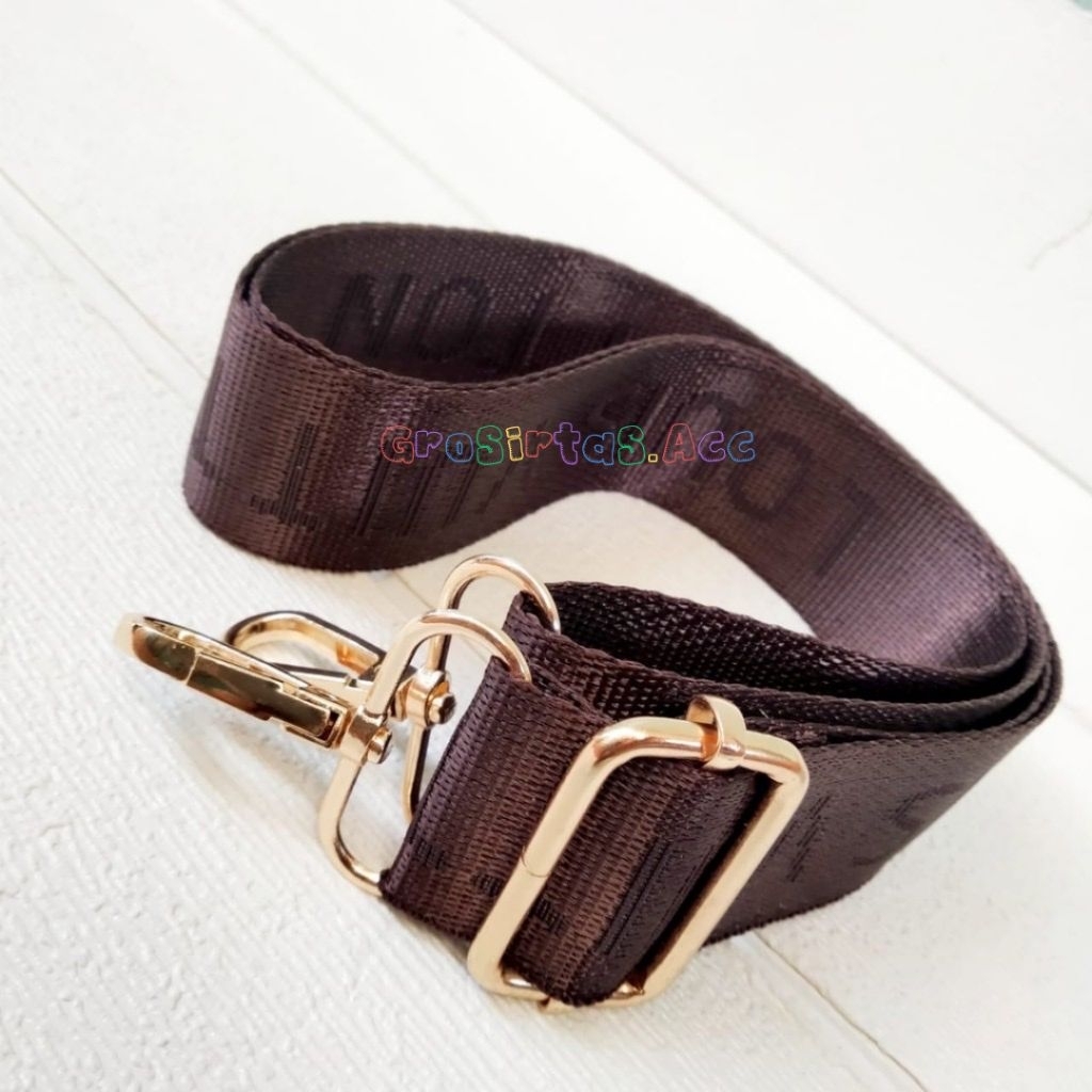 Tali Selempang Tas Elvie Tali Poliester Tebal lebar 4 cm