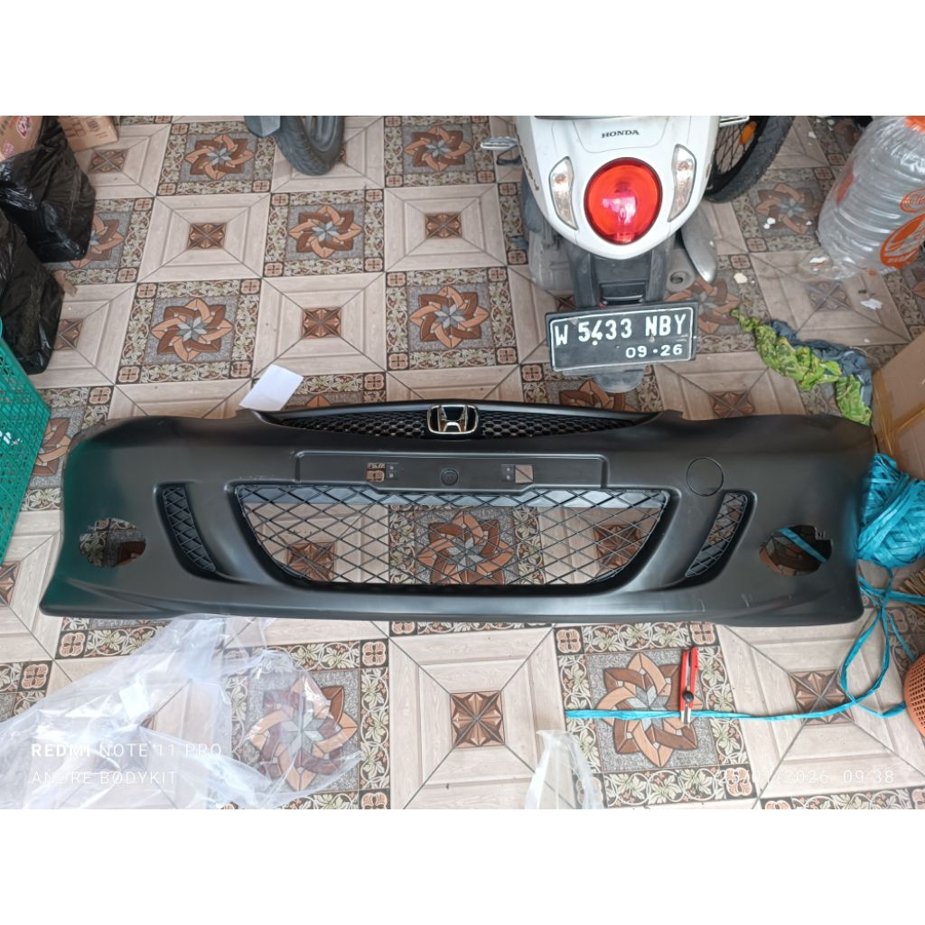 Bemper depan jazz vtec set isian tanpa foglamp