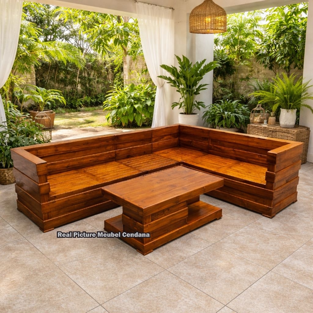 Kursi Tamu Box Sudut Minimalis Kayu Jati Set Kursi Tamu Sudut Jati Kursi Tamu Box Jati