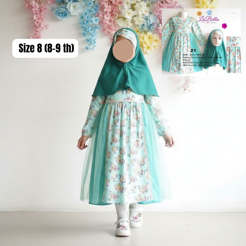 CUCI GUDANG GAMIS ANAK LABELLA USIA 8 TAHUN
